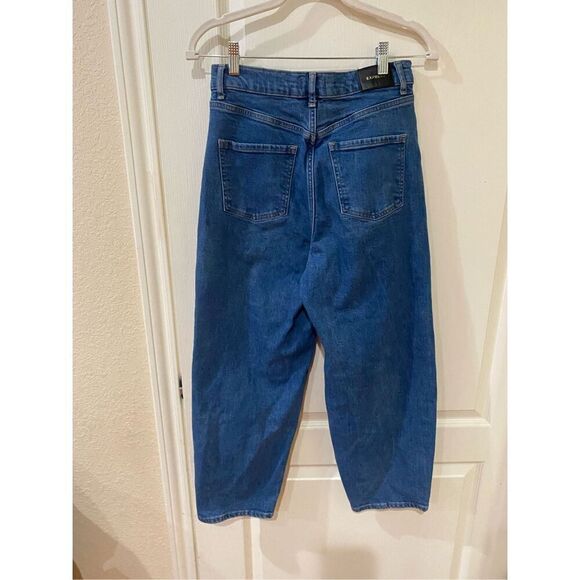 Express Balloon leg denim super high rise jeans size 6 - Picture 5 of 7